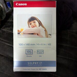 NIB Canon Selphy ink & photo sheets